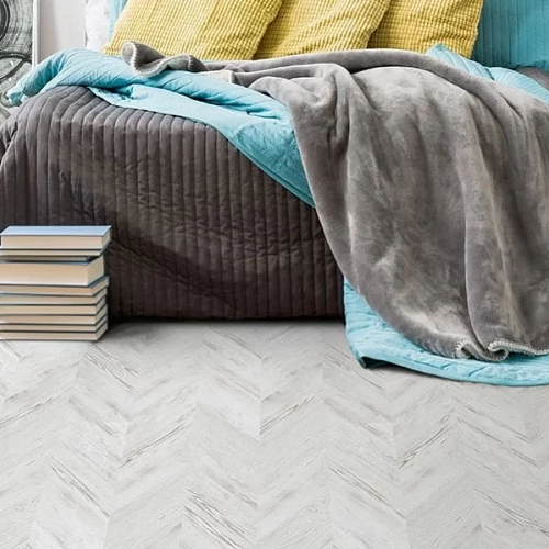 CHEVRON WHITE ПРОБКОВОЕ ПОКРЫТИЕ CORKSTYLE ПРОБКОВЫЙ ПОЛ ЗАМКОВЫЙ CHEVRON
